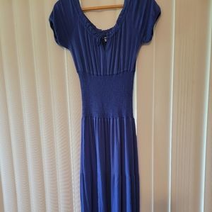 Blue boho dress...slightly used in great condition